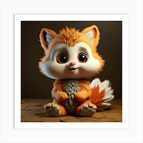 Cute Fox 34 Art Print