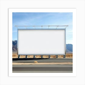 Blank Billboard 19 Art Print