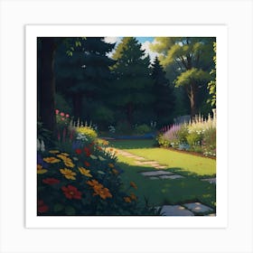 Garden Path Art Print