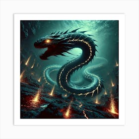 Deep Sea Serpent 2 Art Print