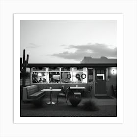 Cactus Cafe Art Print