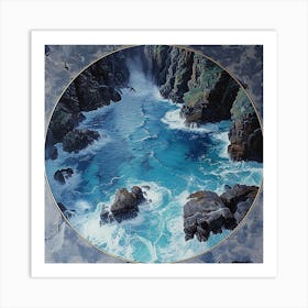 Cliffs And Waves Art Print