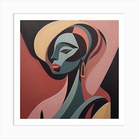 Woman With A Hat Art Print