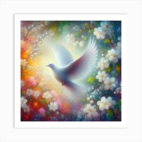 white bird10 Art Print