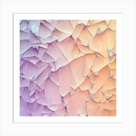 Broken Glass Generated AI. Wall Art Print Art Print