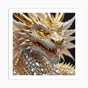 Golden Dragon Art Print