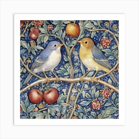 Birds On A Branch Art 41 Art Print