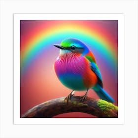 Rainbow Bird 1 Art Print