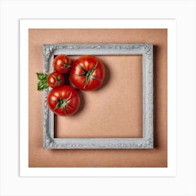 Tomatoes In A Frame 6 Art Print