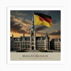 Belgium Flag Art Print