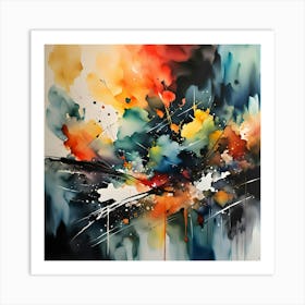Water Color Abstract Art Art Print