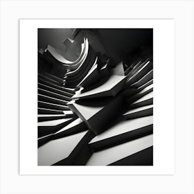 Abstract Stairway Art Print