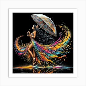 Rainbow Dancer Art Print