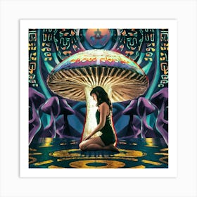 Psychedelic Mushroom Art Print