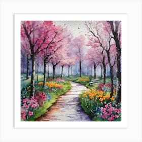 Cherry Blossoms 11 Art Print