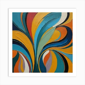 Abstract Swirls 7 Art Print