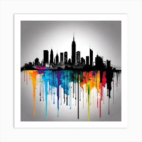 New York City Skyline 39 Art Print