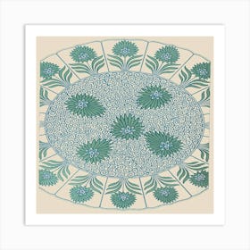 Safavian Blue And White Art Print