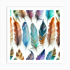 Feathers Stock Videos & Royalty-Free Footage Art Print