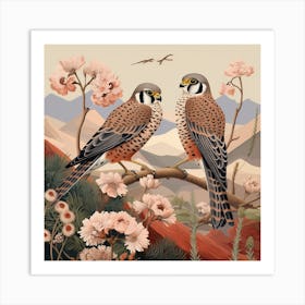 Bird In Nature American Kestrel 3 Art Print