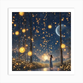 Fairy Lanterns Art Print