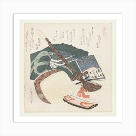 A Comparison Of Genroku Poems And Shells, Katsushika Hokusai Art Print