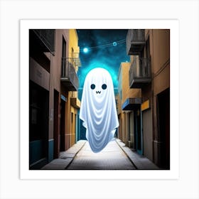 Ghost In The Alley 3 Art Print