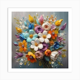 Bouquet Of Flowers Art Print