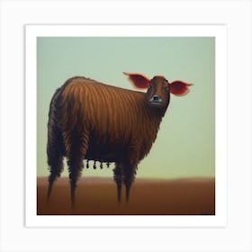 Sheep In The Desert Art Print