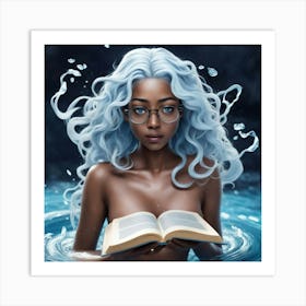 Girl Reading A Book 6 Art Print