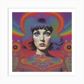 Psychedelic Woman 4 Art Print