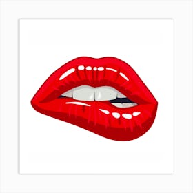 Red Lips Art Print