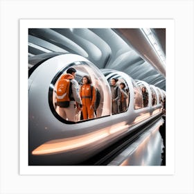 Futuristic Subway Affiche