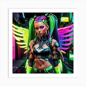 Neon Angel 26 Art Print