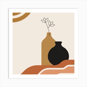 Vases And Flowers.Wall prints Art Print