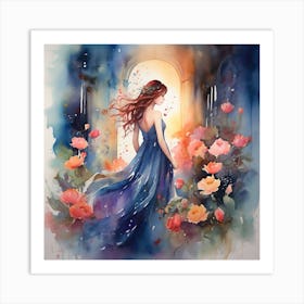 Mystical Beauty in One Simple Gesture Art Print