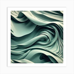 Abstract Wavy Pattern 12 Art Print