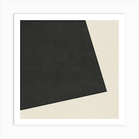 Minimalist Abstract Geometries - BW04 Art Print