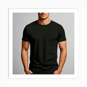 Mock Up Tshirt Blank Plain Cotton Unprinted Simple Minimalist Canvas Customizable Basic (31) Art Print