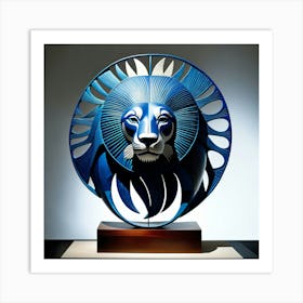 Lion Sculpture 3 Art Print