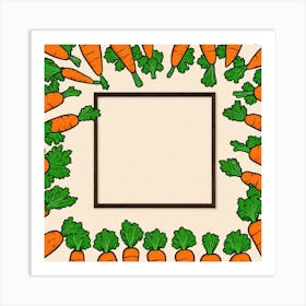 Carrots Frame 1 Art Print