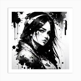 Black And White Painting Art Print