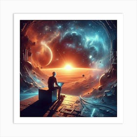 Space Travel Art Print