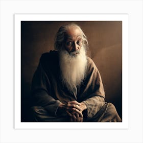 Portrait Of An Old Man 4 Art Print