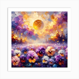 Pansies 1 Art Print