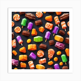 Candy Background Art Print