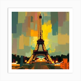 Paris Eiffel Tower 9 Art Print