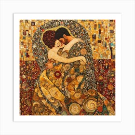 Kiss By Gustav Klimt 1 Art Print