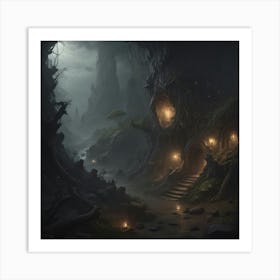 Dark Fantasy Painting Art Print