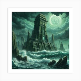 Dwarves Tower Art Print